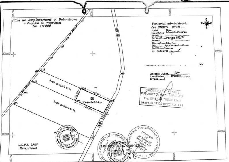 Teren intravilan Branesti- Pasarea - 2
