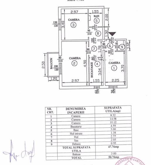 Apartament cu 3 camere decomandat, zona Pacurari - 9