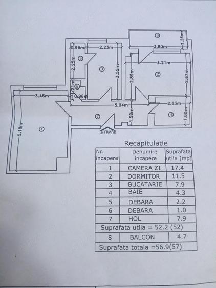 Vand schimb apartament 2 camere - 1