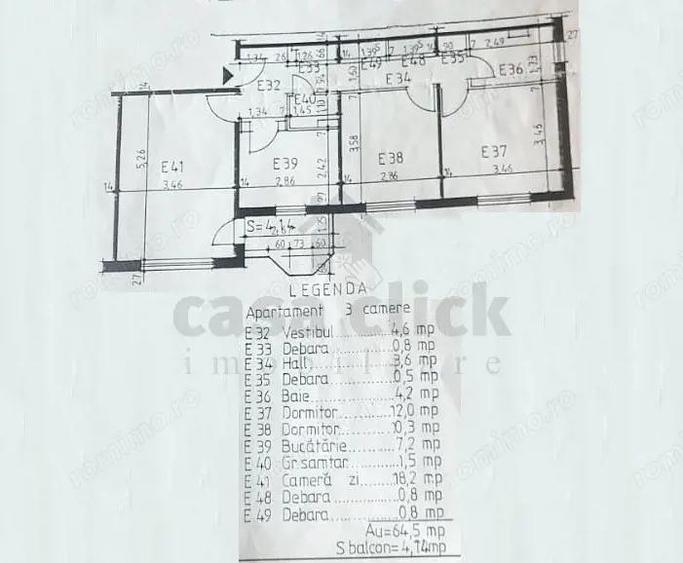 Exclusiv Casa Click Apartament generos 3 camere, 2 bai, etaj 2, I.C. Frimu - 9