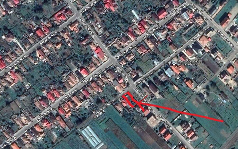 Vand teren intravilan imprejmuit, cu toate utilitatile, asfalt - 6