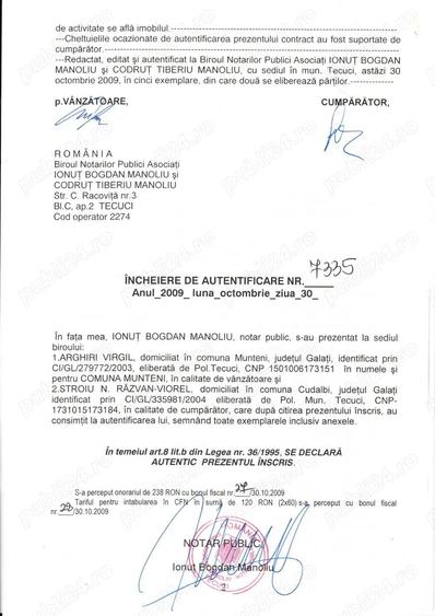 Casa la rosu cu 1000 mp teren in com Munteni, parter ?i mansarda - 8