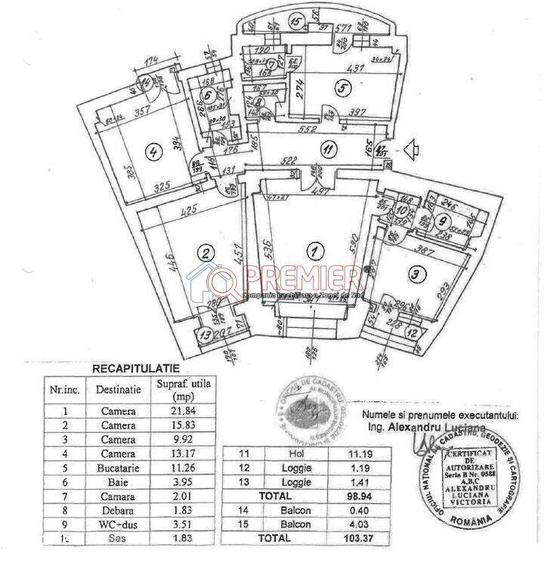 Bulevardul Unirii - vanzare apartament 4 camere - 9