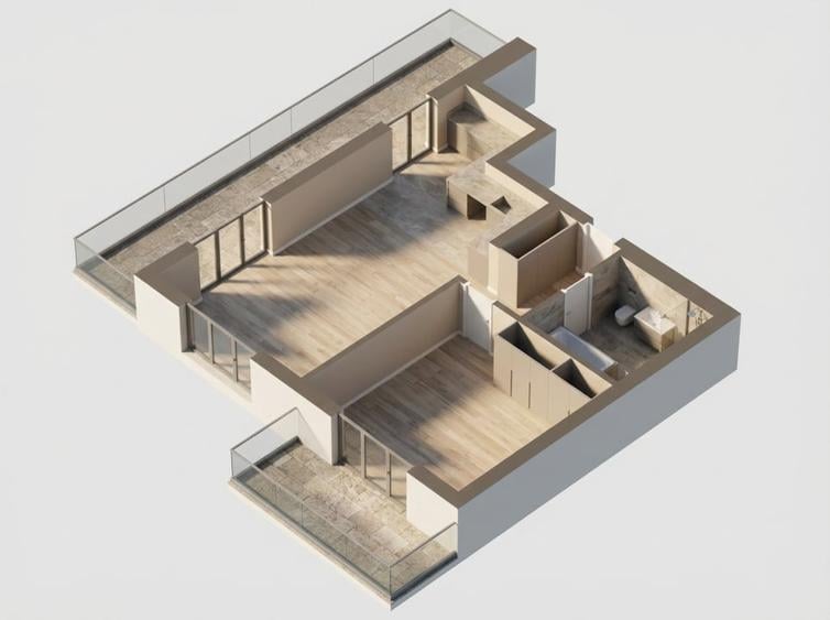 OPORTUNITATE! Ansamblu NZEB! 2 Camere terasa si balcon, Dambul-Rotund - 1