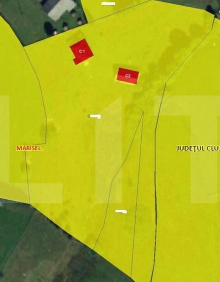 Pensiune si teren intravilan, 9814 mp in Marisel, zona parti - 1