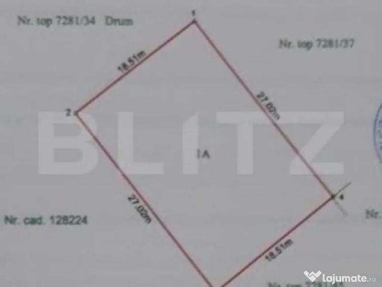 Teren intravilan pentru constructie casa, cu PUZ, 500mp, fro - 1