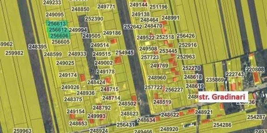 Teren de vanzare, 3 parcele, str. Gradinari, Bariera Valcii, Craiova - 1