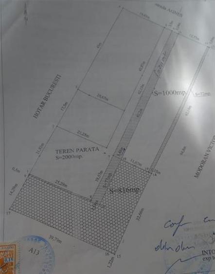 Teren 1250 m   Popești Leordeni granita cu Sector 4 - 1