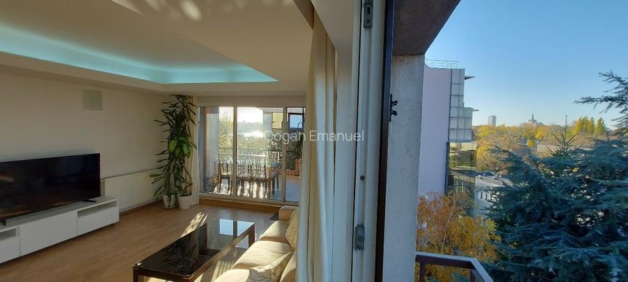 PENTHOUSE vedere lacul Herastrau , str. Navodari 15-17 cu garaj si boxa