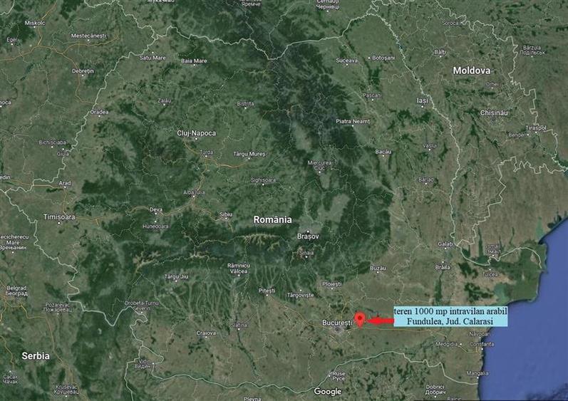 Teren 1000 mp Fundulea, deschidere Autostrada A2, ideal commercial - 2