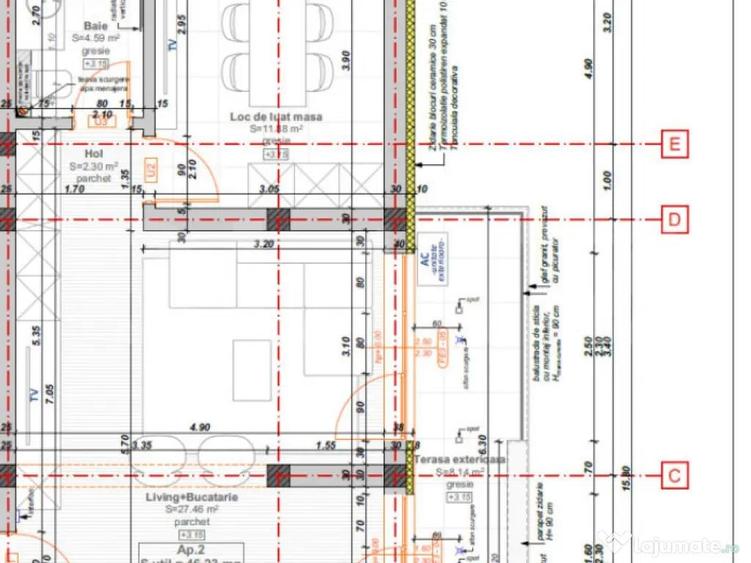Apartament cu 2 camere, 46,23 mp + balcon 8,1 mp, zona Hotel - 1