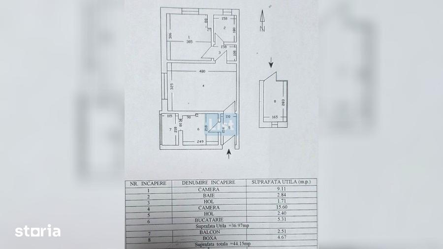 Apartament 2 camere, et.2 cu garaj si boxa - 1