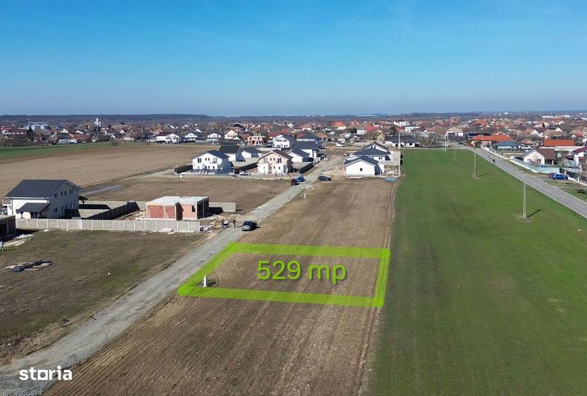 Teren langa Timi?oara, Bucova?, 529 mp | utilita?i | 62 /mp + TVA - 6