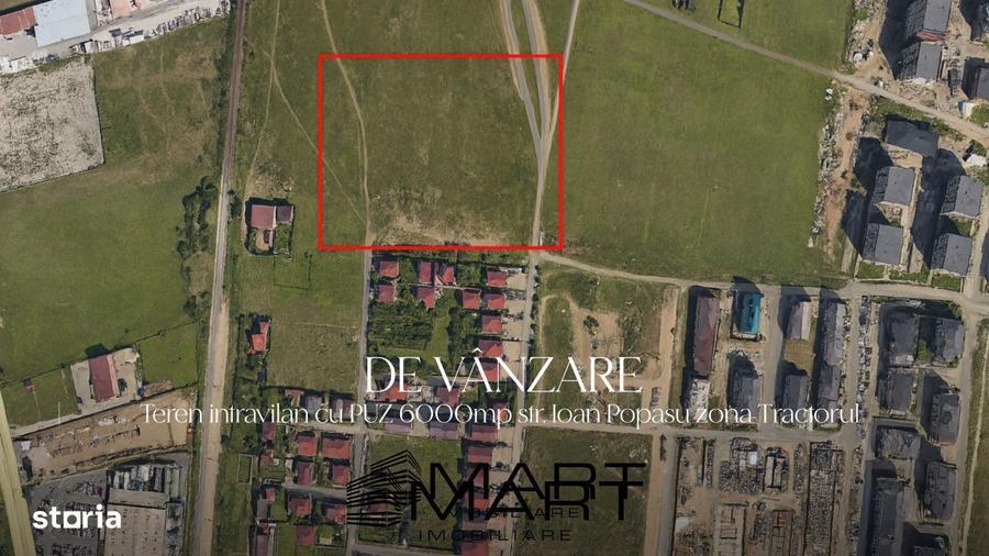 Teren intravilan 6000mp cu PUZ, P+2E zona Tractorul - 5
