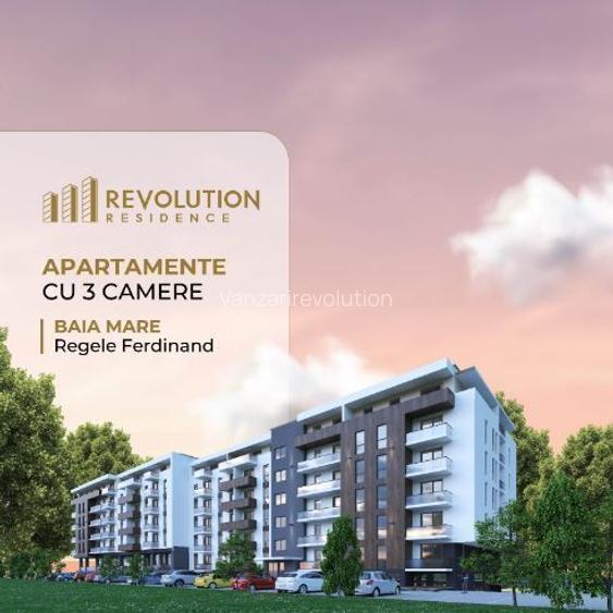 NEW! COMISION 0% Apartament 3 camere - Regele Ferdinand 77E, Baia Mare
