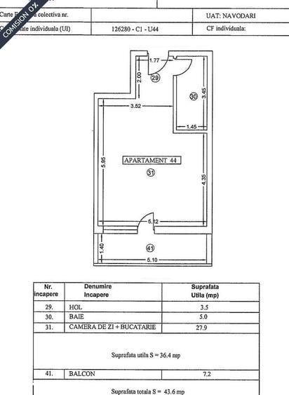 #Fara comison: Studio cu zona de dormit separata mobilat ?i utilat - 8
