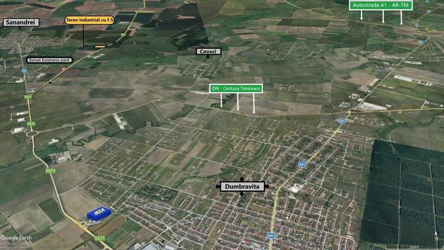 Timisoara Nord - Sanandrei - Lot industrial: 7923 mp - P.U.Z. - utilitati - 5