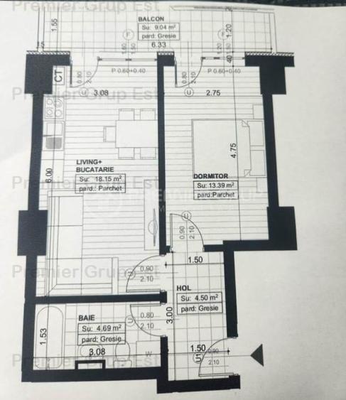 Apartament 2 camere 50mp, COPOU, CT, AC - 10