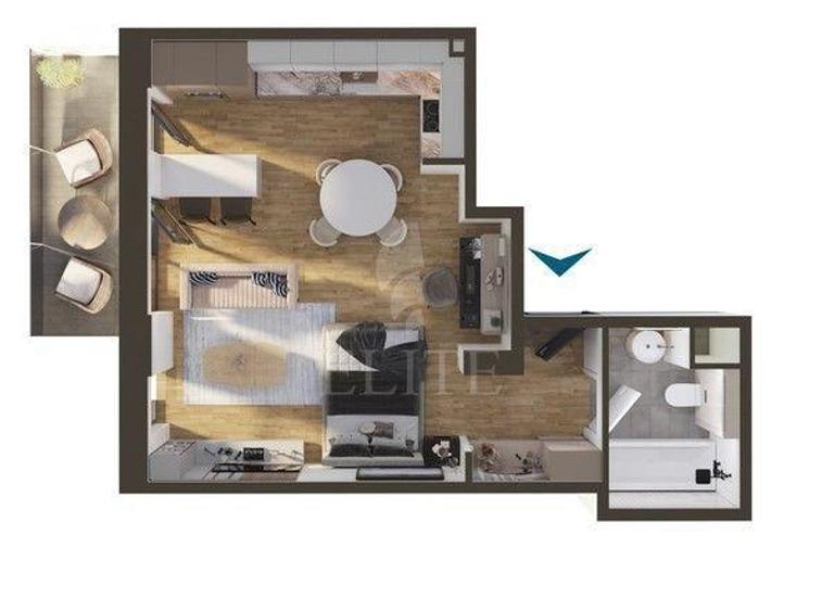 Apartament o camera in zona Fabricii - 1