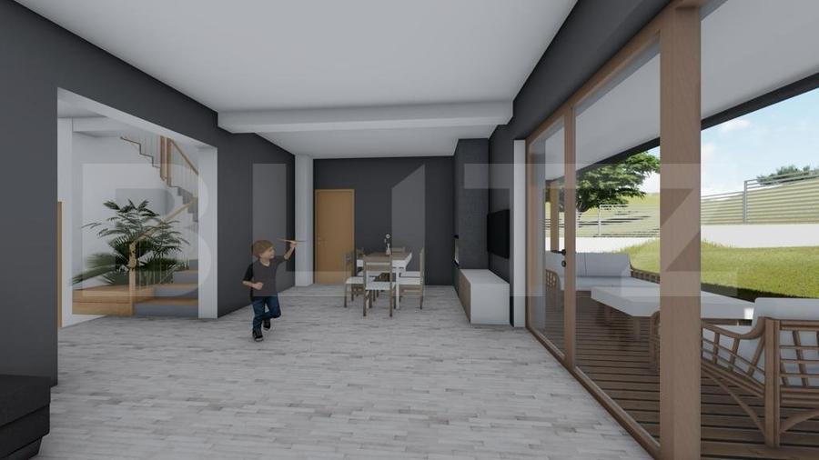 Casa 125 mp teren 500 mp zona profi design deosebit - 7