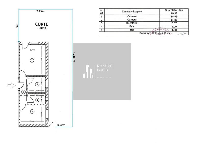 Apartament 2camere parter curte 80mp metrou Dimitrie Leonida comercial - 4