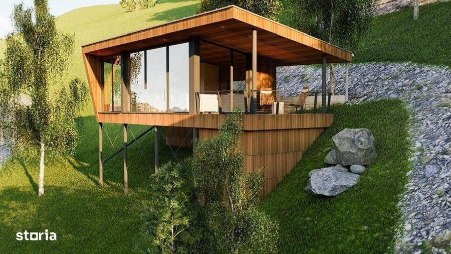 Teren autorizat cabana /AC Muntele Rece Jud Cluj Napoca 35 km de Manas - 2