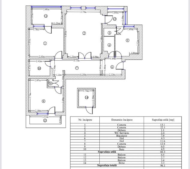 Apartament 3 camere Calea 13 Septembrie - Catedrala Națională și Parlament - 10