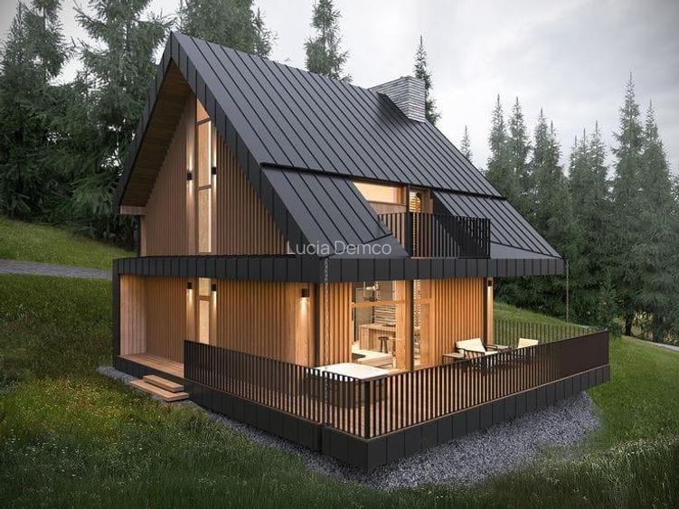 FILM!Casa ergonomica,independenta energetic,123 mp utili,777 mp teren, Rasnov, P