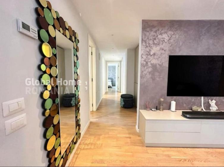 Apartament cu 4 camere decomandat, mobilat în Herăstrău