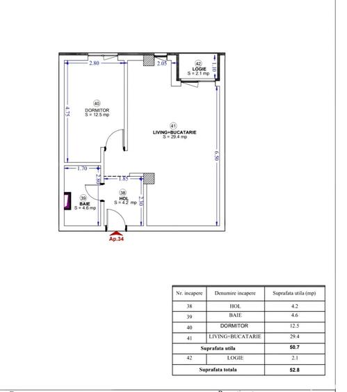 Torontalului – Complex  Campeador – Apartament 2 Camere - 7