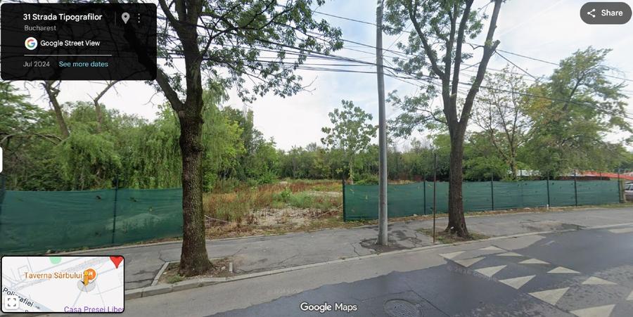 TEREN  INTRAVILAN  Strategic  - 1.243 mp – Casa Presei  - Zonă CB3 - 8