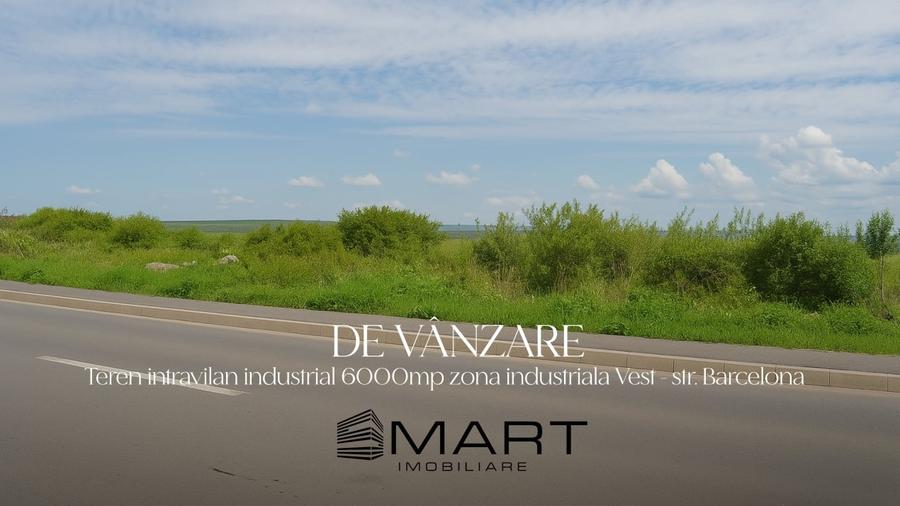 Teren intravilan industrial cu PUZ si utilitati in apropiere 6000mp zona Vest - 1