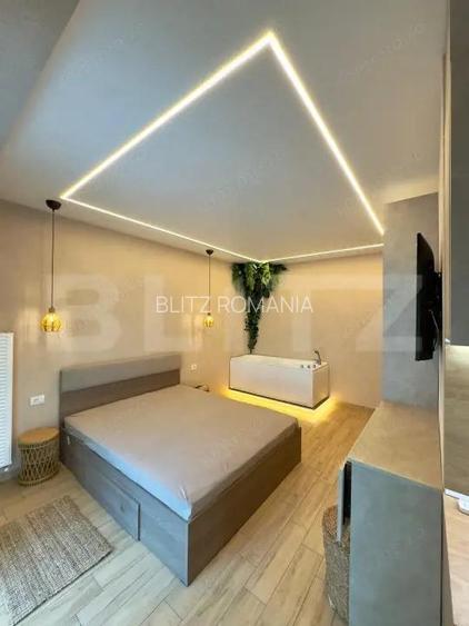 De inchiriat studio amenajat lux | Jacuzzi privat | Parcare inclusa