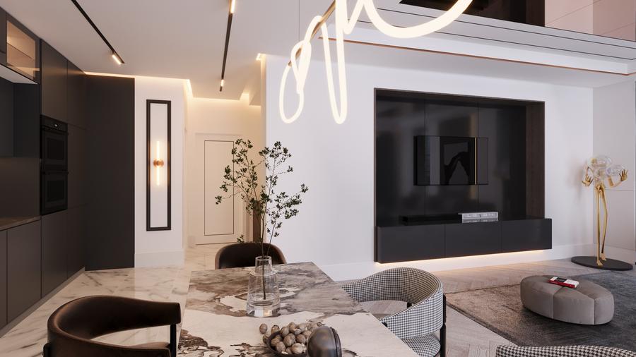 Duplex 3 camere tip 1 cu terasa | HILS Titanium Ansamblu rezidential nou - 8