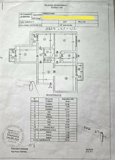 Apartament 3 camere, 78 mp, etaj 1 - Tatara?i - 1