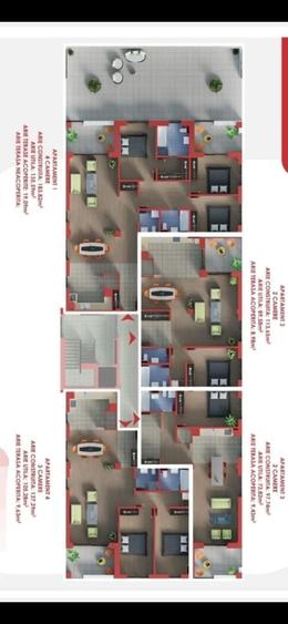 Apartament 4 camere,3bai,136mp.utili+19mp terase acoperite - 3