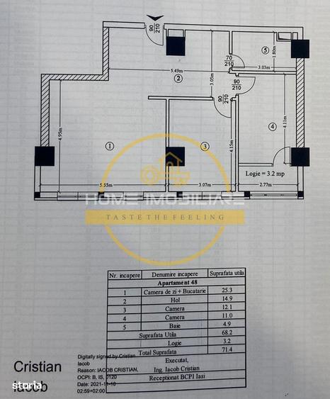 Apartament 3 Camere -72MP/Etaj 4 din 11 Mobilat & Utilat// - Cartier V - 5