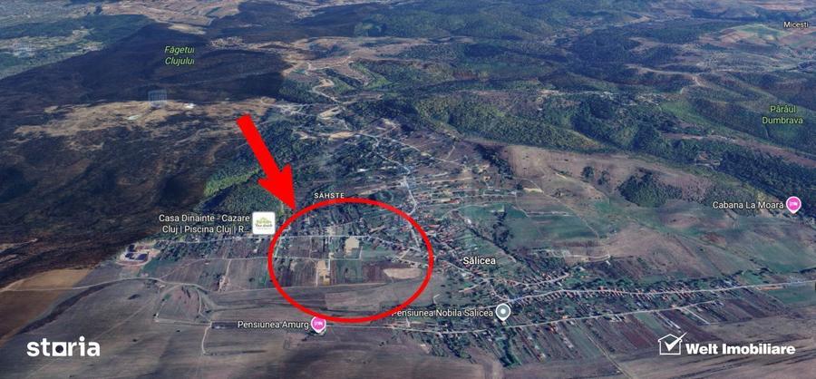 1500 mp front de 17,5 metrii - Teren cu potential excelent in Salicea - 4