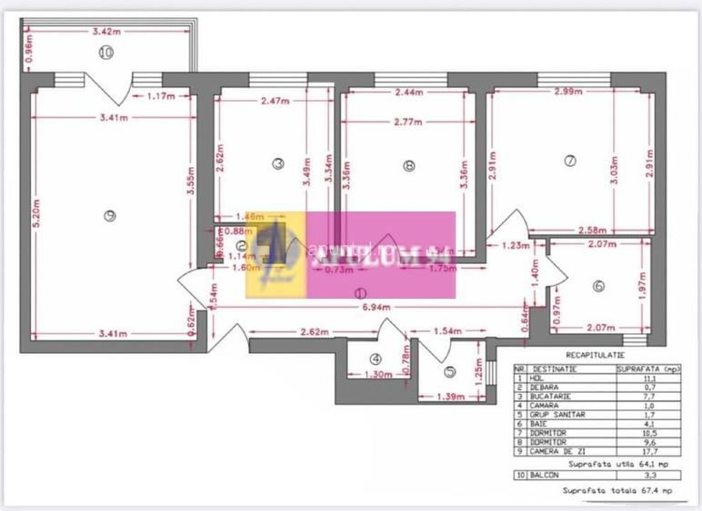 Apartament 3 camere Tineretului Apartament 3 camere Tineretului