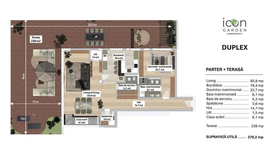 Duplex - 6 camere, ansamblu nou, finalizat, în Moșilor - 25