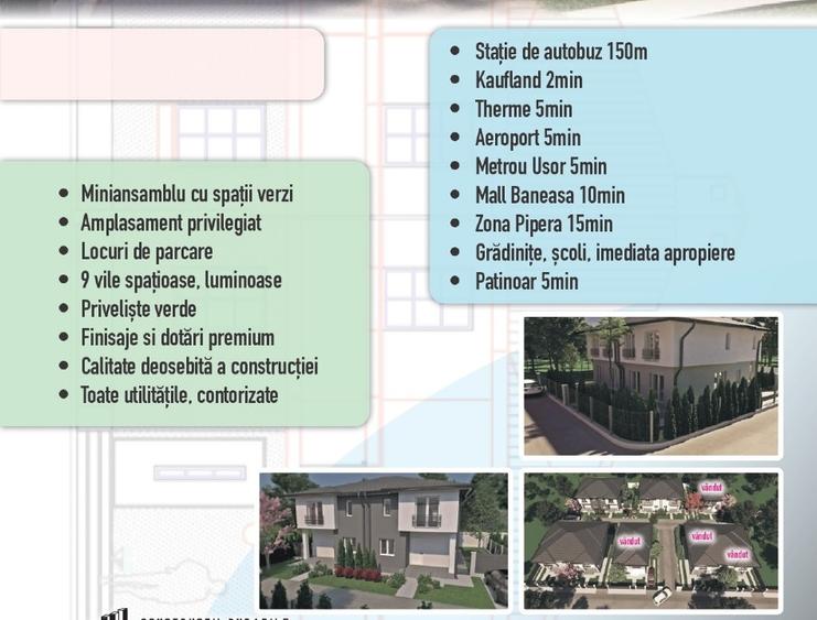 Vile  zona Otopeni Ana Aslan - 1