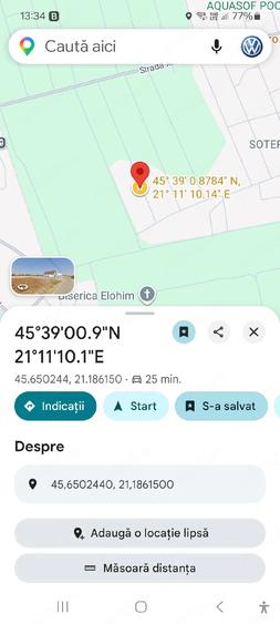 Teren de 650 mp, în Șag