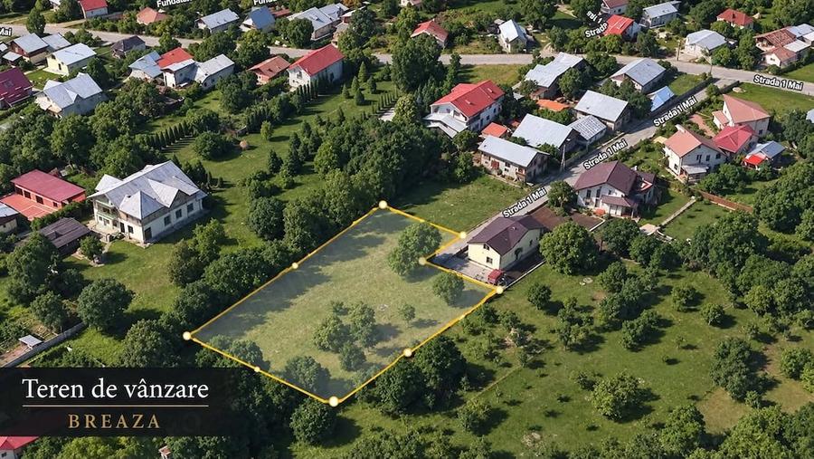 Teren de 1051 mp, în Breaza de Sus