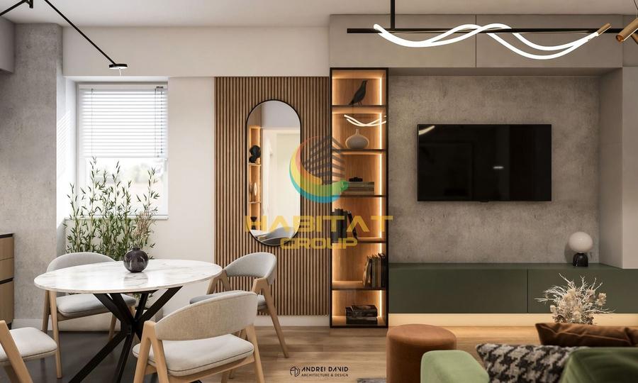 Apartament cu 3 camere semidecomandat în Brâncoveanu