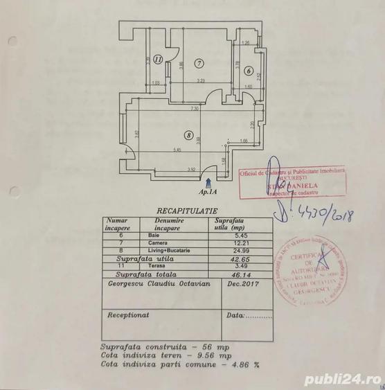 Apartament cu 2 camere de vanzare in zona Baneasa - 5