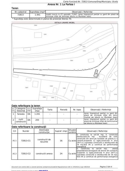 Vand casa Ocolis, teren 2800 mp jud. Alba. - 1