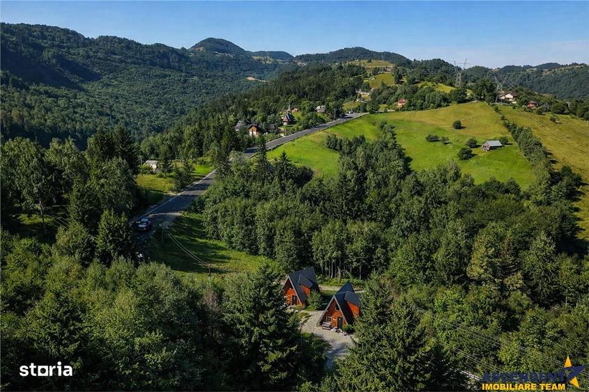 Eleganta,echipata casa A Frame,1.200 mp teren,deschidere Piatra Craiul - 8