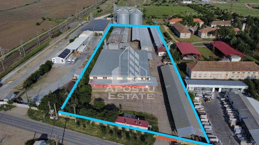 SPATIU INDUSTRIAL cu 3 hale si depozite acoperite - 1