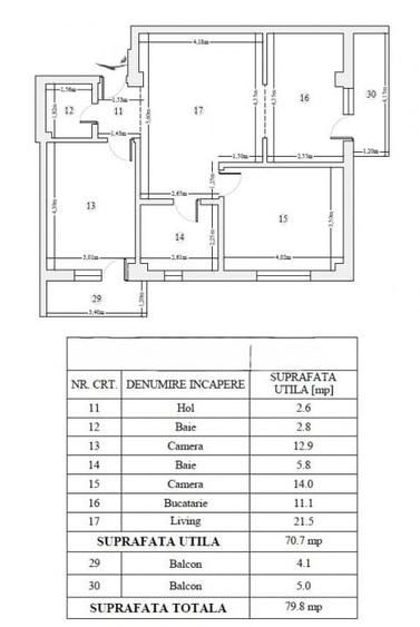 COMISION 0%! 3 CAMERE 2 BAI BLOC NOU! LIFT! - 10