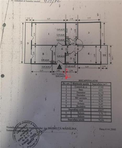 3 camere, decomandate, et.3, bl.1982, 2 bai, 2 balcoane, 72mp, Basarabia- Arena - 9
